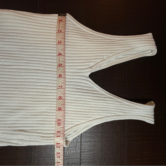 Quince Cream Ribbed Tank Top - Picture 5 of 7
